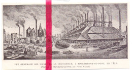 Marchienne Au Pont - Vue Générale Des Usinesde La Providence - Orig. Knipsel Coupure Tijdschrift Magazine - 1911 - Zonder Classificatie