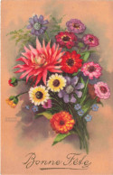 FÊTES ET VOEUX - Bonne Fête - Bouquet De Fleurs  - Colorisé - Carte Postale Ancienne - Other & Unclassified