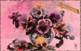 FÊTES ET VOEUX - Heureux Anniversaire - Fleurs - Colorisé - Carte Postale Ancienne - Geburtstag