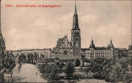 ! Alte Ansichtskarte Stettin, Hohenzollernplatz Mit Bugenhagenkirche - Pologne