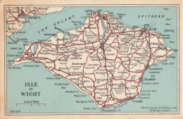 Carte De L'ISLE DE WIGHT - Other & Unclassified