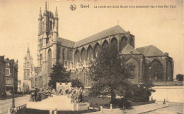 BELGIQUE - Gand - La Cathédrale Saint Bavon Et Le Monument Des Frères Van Eyck - Carte Postale Ancienne - Gent