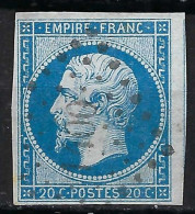 FRANCE Belles Oblitérations PC Ca.1849-61: Obl. PC 1400 (GISORS, Eure, 3) Sur Y&T 14Ac - 1853-1860 Napoléon III