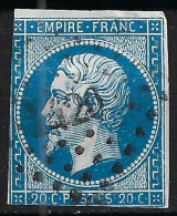 FRANCE Belles Oblitérations PC Ca.1849-61: Obl. PC 1420 (GOURNAY-EN-BRAY, S. Inf., 3) Sur Y&T 14A - 1853-1860 Napoléon III