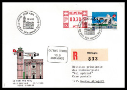 Suisse 19/05/1988  Volo Speciale Agno-Ginevra - Autres & Non Classés