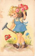 ILLUSTRATEURS - Une Fille Avec Un Pot De Fleur - Colorisé - Carte Postale Ancienne - Sonstige & Ohne Zuordnung