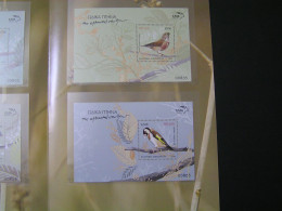 GREECE 2014 Songbirds Of The Greek Countyside Miniature Sheets FDC.. - Unused Stamps