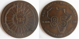 Médaille WARTA , ZAIRE RWANDA BURUNDI . 26 Avril – 1 Mai 1985. Lubumbashi Zaire - Otros & Sin Clasificación