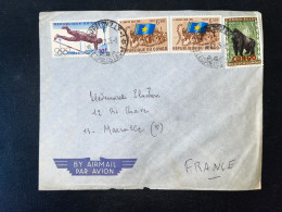 ENVELOPPE CONGO / LEOPOLDVILLE POUR MARSEILLE / 1965 - Lettres & Documents