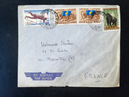 ENVELOPPE CONGO / LEOPOLDVILLE POUR MARSEILLE / 1965 - Covers & Documents