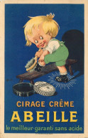 Carte PUBLICITAIRE   Illustrateur ?  Cirage Creme  ABEILLE - Publicité