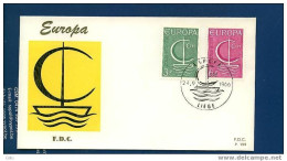 Belgique - Europa 1966- 1 FDC - 1966