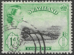 Swaziland. 1956 QEII. 1d Used. SG 54 - Swaziland (...-1967)