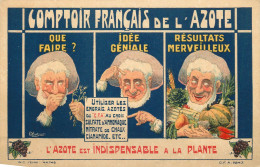 Carte PUBLICITAIRE   Comptoir Français De L'Azote - Publicité