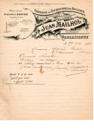 AUDE CARCASSONNE  SELLERIE JEAN MAILHOL ANNEE 1932 FORMAT A4 - Artesanos