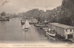 93 . ILE SAINT-DENIS .Petit Bras De La Seine Et Le Garage . - L'Ile Saint Denis