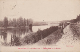 77 - SEINE ET MARNE SAINT FARGEAU SEINE-PORT PANORAMA DE LA SEINE - Saint Fargeau Ponthierry