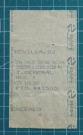 SPAIN BUS TICKET RENFE SEVILLA 1991 - Europa