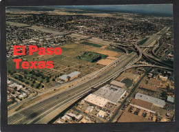 EL PASO , TEXAS , AERIAL PHOTO , THE INTERNATIONAL CITY - USED HUTCHINSON MASHINE SEAL - United States - El Paso