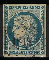 FRANCE Belles Oblitérations PC Ca.1849-61: Obl. PC 1818  (LYON, Rhône, 1) Sur Y&T 4b - 1849-1850 Ceres