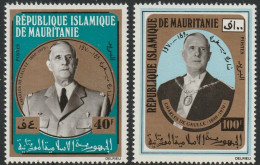 THEMATIC FAMOUS PEOPLE:  CHARLES DE GAULLE   -  MAURITANIE - De Gaulle (Général)