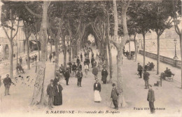 FRANCE - Narbonne - Promenade Des Barques - Animé - Carte Postale Ancienne - Narbonne