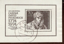 DDR Block 040 Caspar David Friedrich Used Gestempelt TS - 1971-1980