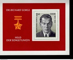 DDR Block 044 Richard Sorge Postfrisch MNH *** ( 3 Blocks / 3 Items) - 1971-1980