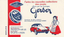 Buvard - Automobile . Citroën DS Ou ID 19 Des Fromages Gerber - Macchina