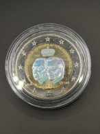 2 EUROS HOLOGRAMME 2014 GRAND DUC JEAN LUXEMBOURG HOLOGRAM EURO - Lussemburgo