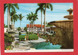 USa- Florida -Palm Beach Memorial Fountain CPM  Année  1971 - Palm Beach