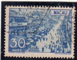 Macau, Macao, Motivos Locais, Novas Cores, 30 A. Avenida Marginal, 1950/51, Mundifil Nº 346 Used - Usados