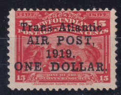 NEWFOUNDLAND 1919 - MLH - Sc# PA2 - Air Mail 1$ - 1908-1947