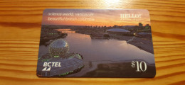 Prepaid Phonecard Canada, Bell, Hello Phone Pass - Science World, Vancouver - Canada