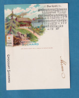 Carte Postale MENU CHROMO SUCHARD ( Non Plié ) DAS GRUTLI Lied Partition Musicale Chanson Suisse - Menus