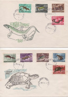 Yugoslavia, FDC, 1962, Michel 1007-1015, Fauna, Amphibians - Brieven En Documenten