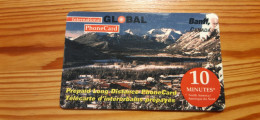 Prepaid Phonecard Canada, CTN, Global - Banff - Canada