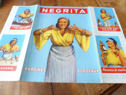 Affiche Couleurs Document Original De 1928 , NEGRITA Dimension Fermé 37 X 27cm - Alcools