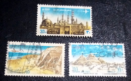 EGYPT 1972 - AIR MAIL STAMPS Complete SET, SG # 1170/72, VF - Usati