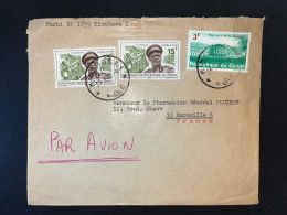 ENVELOPPE CONGO / KINSHASA POUR MARSEILLE 1967 - Lettres & Documents