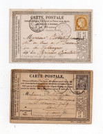 !!! LOT DE 2 CARTES PRECURSEUR CERES ET SAGE CACHETS DE COURBEVOIE (HAUTS DE SEINE) - Cartes Précurseurs