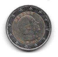 Monnaie  Pièce  De  2 €  MONACO  2011 - Mónaco