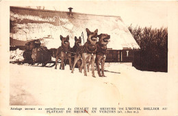 26-PLATEAU DE BEURRE- EN VERCORS- ATTELAGE SERVANT AU RAVITAILLEMENT DU CHALET DE SKIEURS DE L'HÔTEL BELLIER - Andere & Zonder Classificatie