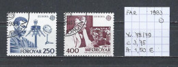 (TJ) Europa CEPT 1983 - Faroer YT 78/79 (gest./obl./used) - 1983