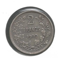 LEOPOLD II * 2 Frank 1909 Frans  Met Punt * Z.Fraai / Prachtig * Nr 12526 - 2 Frank