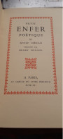 Petit Enfer Poétique Du XVIIIe Siècle HENRY MULLER  Au Cercle Du Livre Précieux 1959 - Autores Franceses