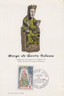 Carte  Maximum   1er  Jour    ANDORRE    ANDORRA    Vierge  De  Sainte  Coloma   CROIX  ROUGE   1964 - Cartas Máxima