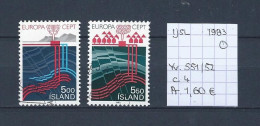 (TJ) Europa CEPT 1983 - IJsland YT 551/52 (gest./obl./used) - 1983