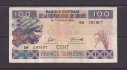 GUINEA - 2015 100 Francs Circulated Banknote As Scans - Guinea