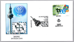 60 Años TELEVISION ESPAÑOLA - 60 Years Spanish Television. FDC Madrid 2016 - Télécom